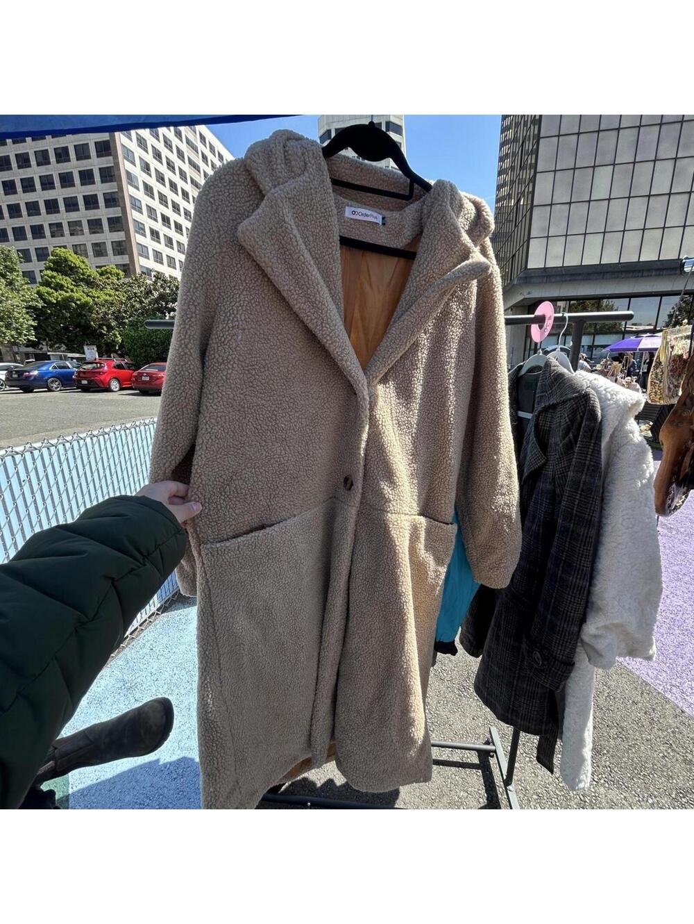 Tan teddy coat